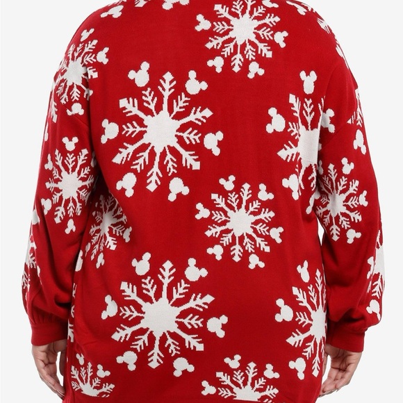 Her Universe Disney Mickey Mouse Snowflake Cardigan - Picture 2 of 5